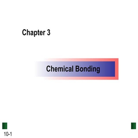 Chemical bonding part 1