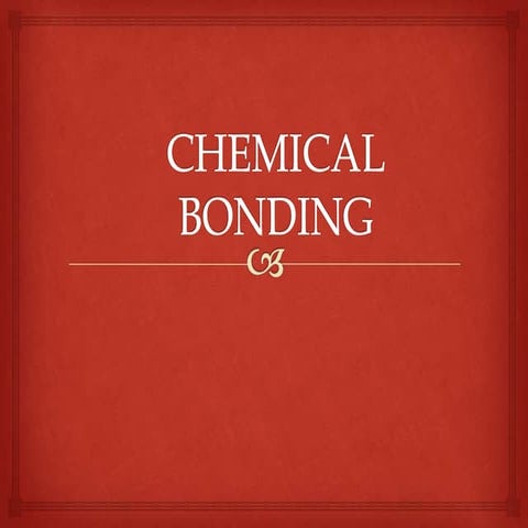 Chemical bonding sk0023
