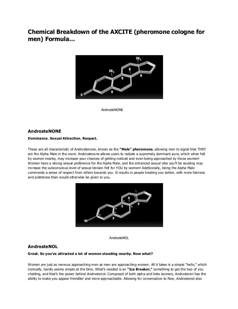 Chemical Breakdown Of The Axcite(pheromone cologne) Formula