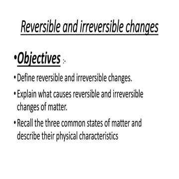 Chemical change grade 6 pptx