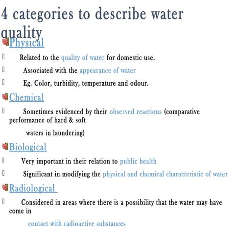 Chemical Characteristics of Wastewater