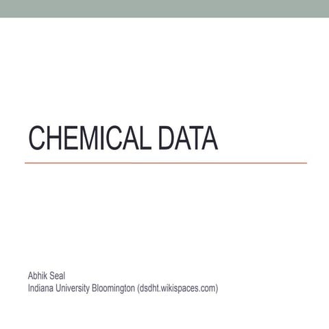 Chemical data