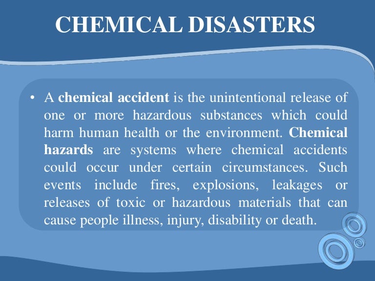 Chemical disasters