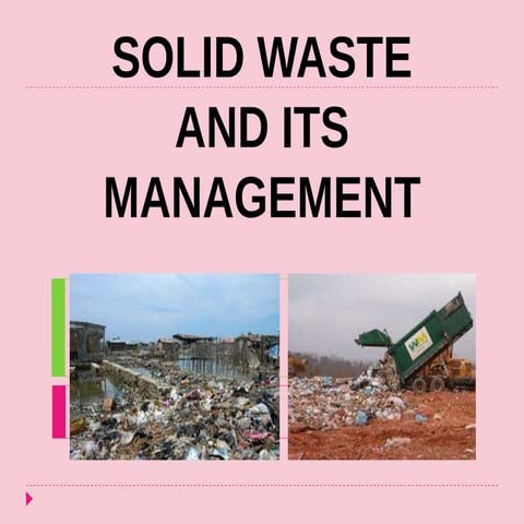 Introduction of Solid waste management | PPT