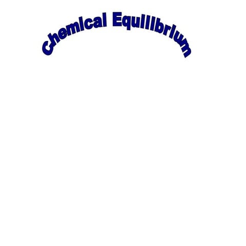 Chemical equilibrium 