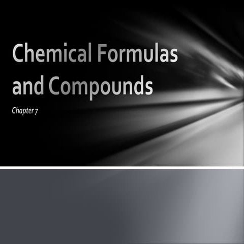 Chemical formulas and compounds