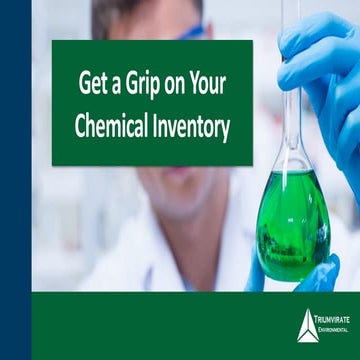 Get a Grip on Your Chemical Inventory
