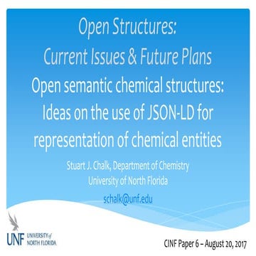Open semantic chemical structures