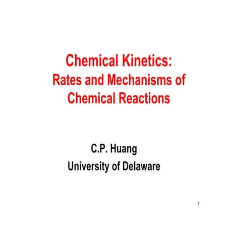 Chemical kinetics