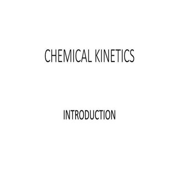 Chemical kinetics  University of Zambia University pdf