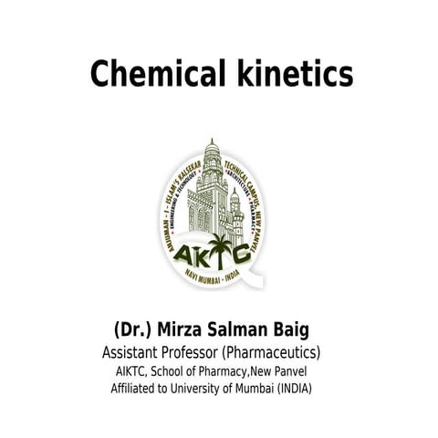 Chemical kinetics