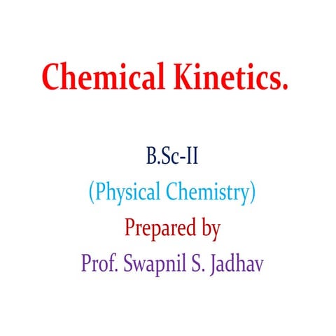 Chemical Kinetics 