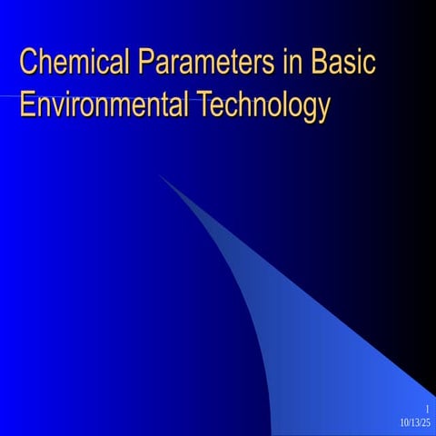 Chemical Parameters in Basic Environmental Technology-1.ppt
