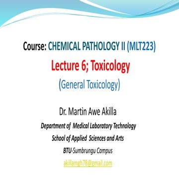 CHEMICAL PATHOLOGY LECTURE 6 ; TOXICOLOGY_121724.pdf