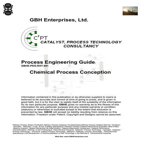 Chemical Process Conception