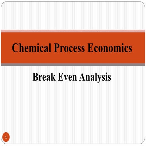Chemical process economics