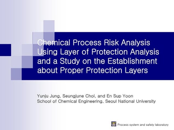 Layer of Protection Analysis Introduction | PPT