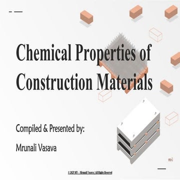 Chemical Properties of Construction Materials | PPTX
