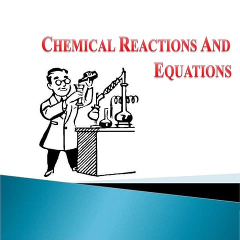 Chemical reaction and equation class x