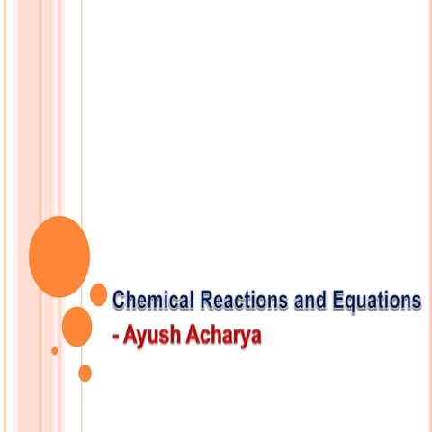 Chemical reactions and equations
