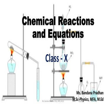 Class 10 l Science l Chemistry l Lesson 1: Chemical equations and ...