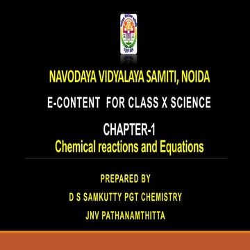 Chemical reactions and Equations PPT.pptx