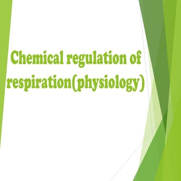 Chemical regulation of respiration