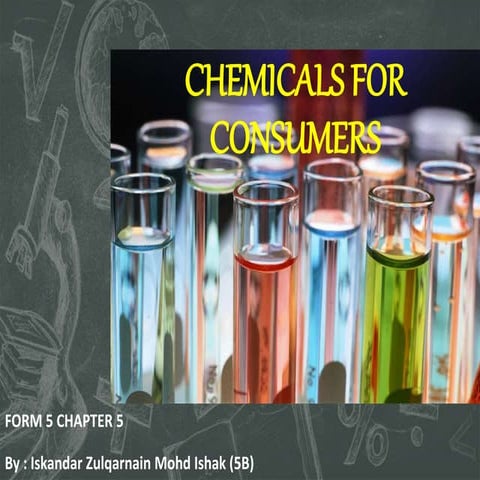Chemicals for consumers | PPTX