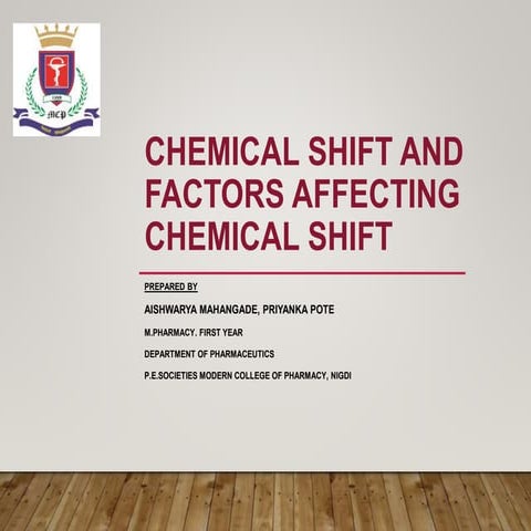 Chemical shift and factors affecting chemical shift (2)