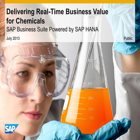 Delivering Real-Time Business Value for Chemicals