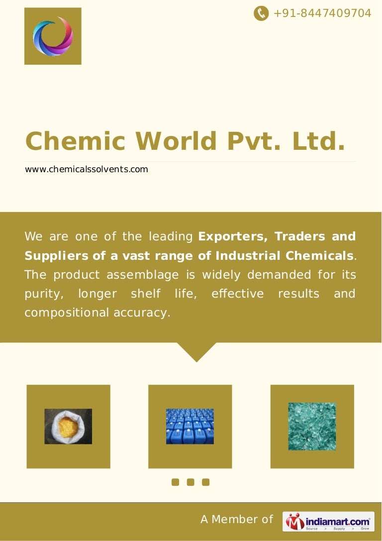 Chemic World Pvt. Ltd, Mumbai, Chemicals & Solvents