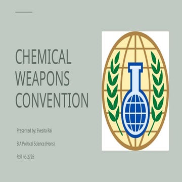 Chemical weapons convention and OPCW | PDF