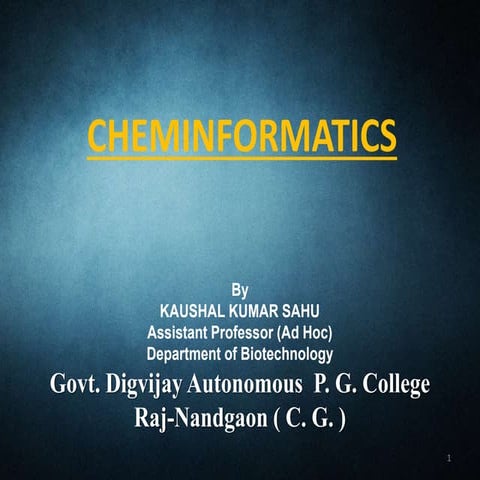 Cheminformatics by kk sahu