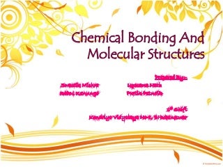 Chemical Bonding and Molecular Structure-class XI