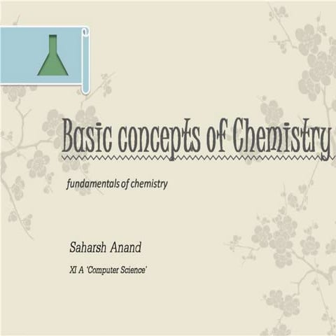 Basic concept of Chemistry