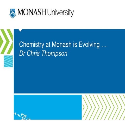 Chemistry enrolment presentation talk