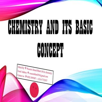 Chemistry and its basic concept