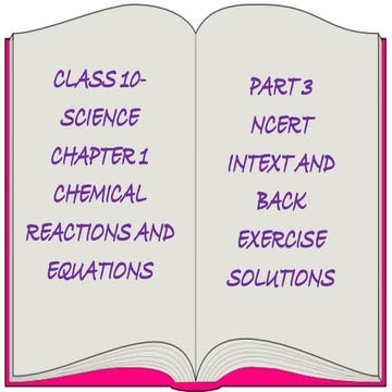 CBSE CLASS 10 CHEMISTRY CHAPTER 1 CHEMICAL REACTIONS AND EQUATIONS PART 3  IN...
