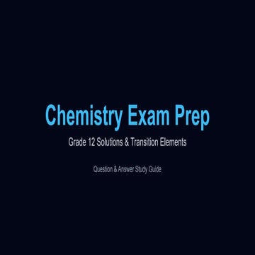Chemistry Exam Prep Slides.pptxqweqweweqeqw | PPTX
