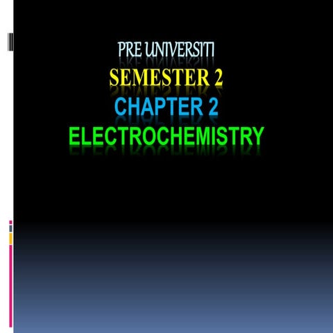 Inorganic Chemistry : Electrochemistry