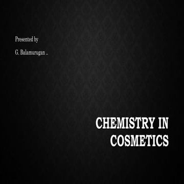Basic cosmetics prepared by my student Mr. Balamurugan, II Maths, 2023-2024