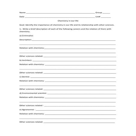 Chemistry in our life