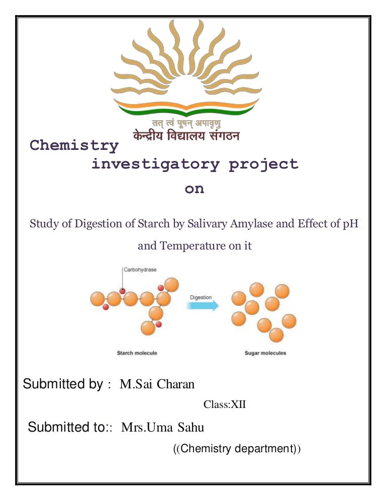 Chemistry investigatory project