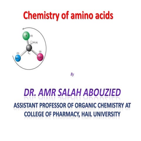 Chemistry of amino acids&proteins