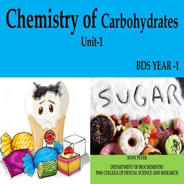 Chemistry of carbohydrates
