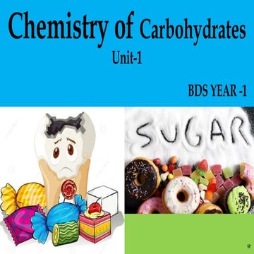 Chemistry of carbohydrates