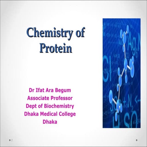 Chemistry of protein 