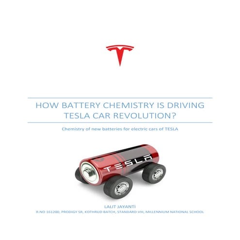 Chemistry of Tesla Batteries