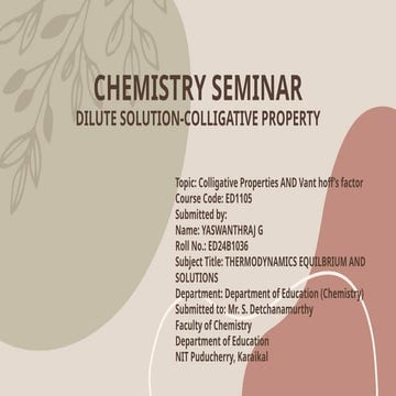 Dilute solution - Colligative Properties. pptx