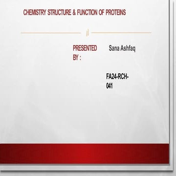 Chemistry structure and function of protien-1.pptx